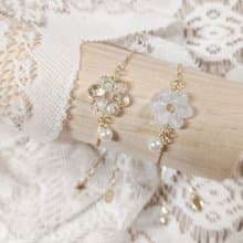 MS - 可愛花花珍珠手鍊