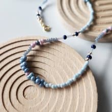 奶藍 Milky Blue  | 串珠項鍊  | 配件飾品 | 短項鍊