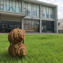 【手作DIY】黃金小豬 木製存錢筒 豬公 撲滿 可愛 實用 質感 送禮