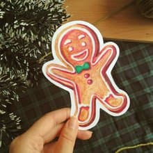 【聖誕限定】可愛薑餅人 聖誕卡