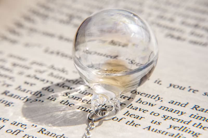 植物系 法式金屬質感玻璃球書籤 文房具-液體 羽毛 太空氣球宇宙