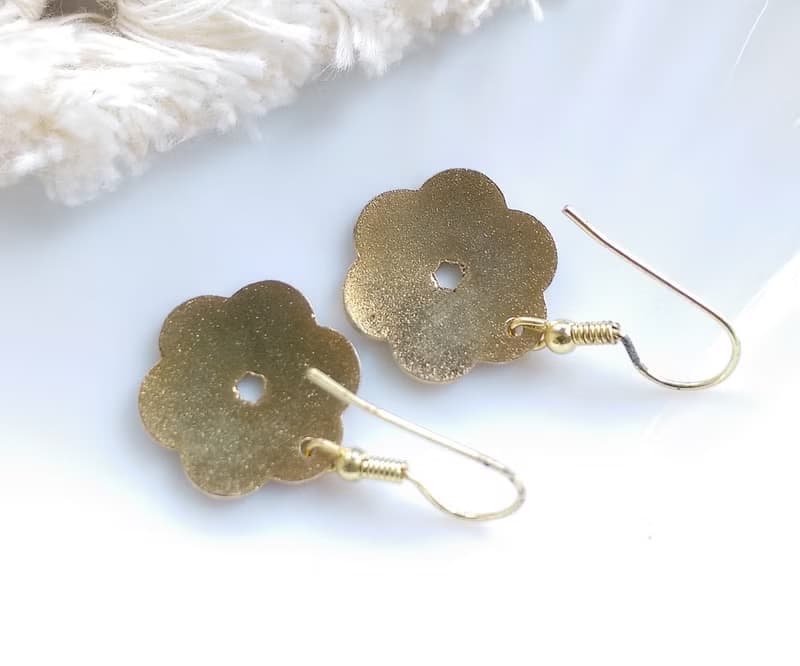 Vintage Jewelry 西洋古董飾品 景泰藍 藍紅 耳勾 針式耳環