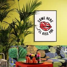 過來親一個 - 情侶/家居/民宿/咖啡廳/工作室/掛畫/送禮/佈置