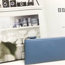 真皮 輕薄  L型 長夾 錢包 可放存摺 護照 強大收納 英文名字燙金