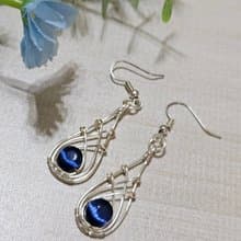 【葉綠舒手作】湛藍雅韻 /金屬線編織/節日/禮物/飾品/項鍊/手作