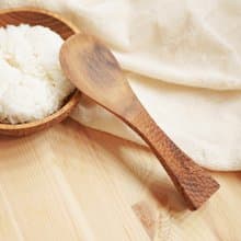 【可站立】天然柚木飯匙/飯勺/-波點款│食用安心不上漆原木製