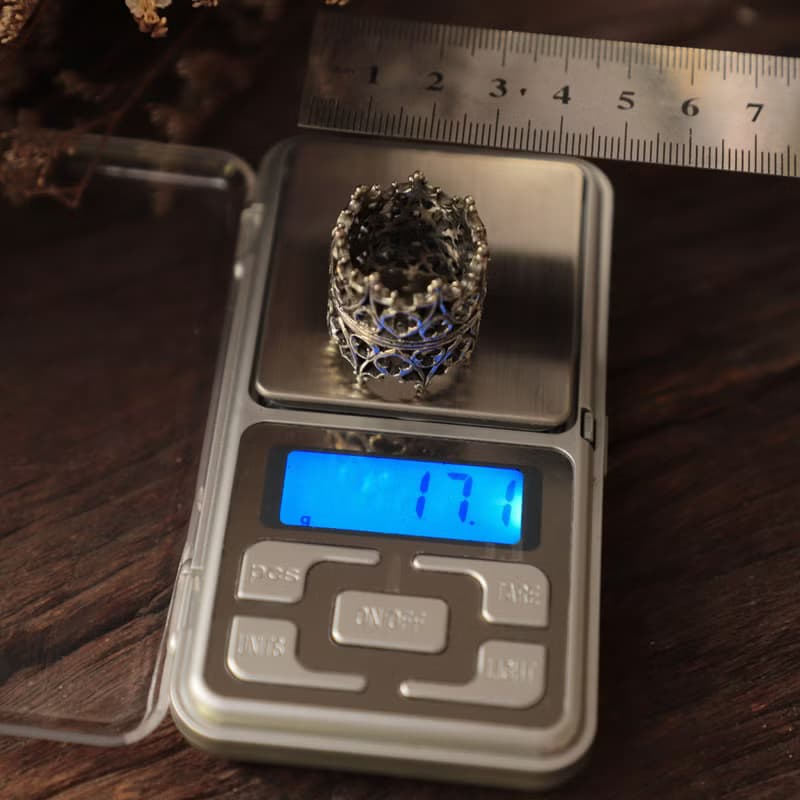 王子皇冠戒指 - 哥德風格 男士飾品 - 純銀925