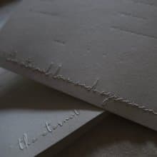 【簡約款-霧銀 結婚書約】梔子花書約 一式三張 含灰夾