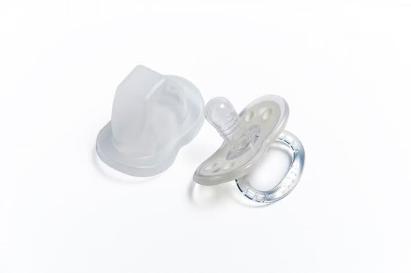 b&h 嬰兒矽膠安撫奶嘴 (白色)