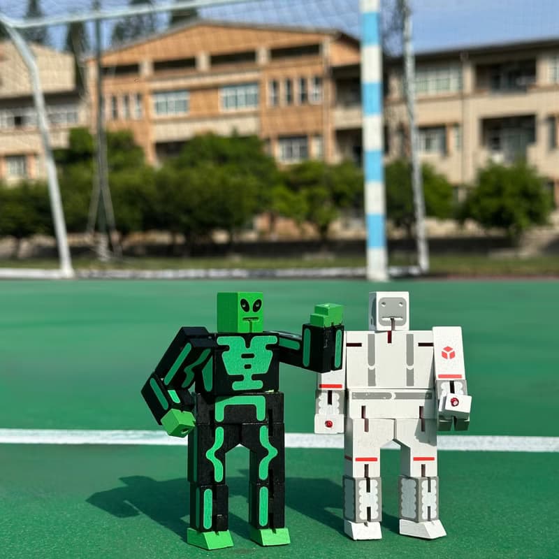 Cubebot 酷比太空好朋友組合【限定款】木製變形積木機器益智玩具