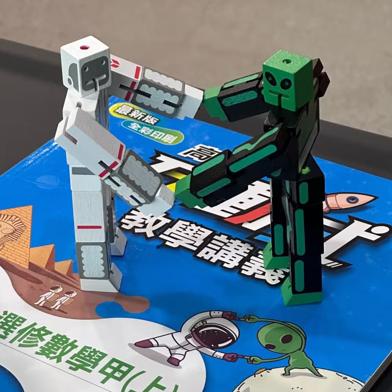 Cubebot 酷比太空好朋友組合【限定款】木製變形積木機器益智玩具