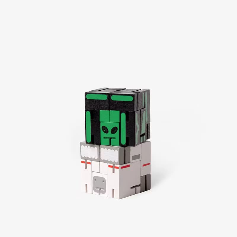 Cubebot 酷比太空好朋友組合【限定款】木製變形積木機器益智玩具