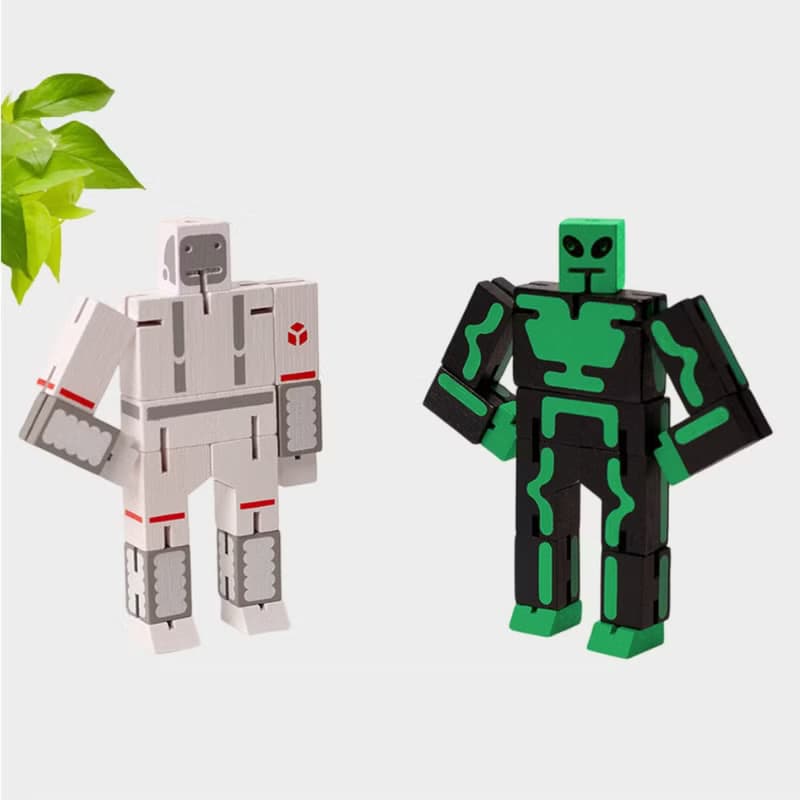 Cubebot 酷比太空好朋友組合【限定款】木製變形積木機器益智玩具