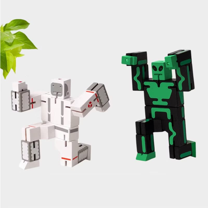 Cubebot 酷比太空好朋友組合【限定款】木製變形積木機器益智玩具