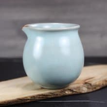 【送禮好物】360~400ml 汝窯無把 手拉坯 咖啡下壺 茶海 公道杯