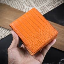 【皮夾、銀包、錢包、短夾】美洲鱷魚皮  刻字 圖案 Mister手作