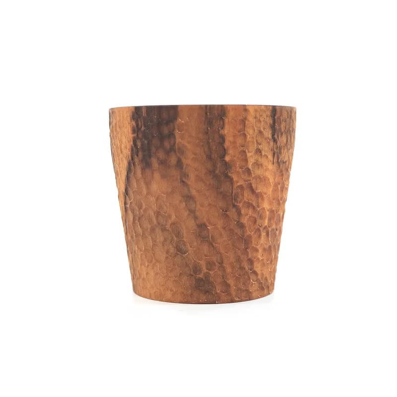 天然柚木茶杯/木杯/杯子-波點款│食用安心不上漆原木製 露營野餐