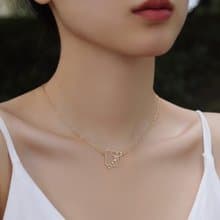 星座項鍊 | 金牛座 | 鎖骨鍊 | 鈦鋼 鍍18K金