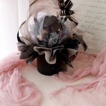 墨羽之境。開幕 祝賀 升遷 20吋光球抱抱桶永生花束