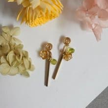 銅本色 無痛耳夾 / 惜花