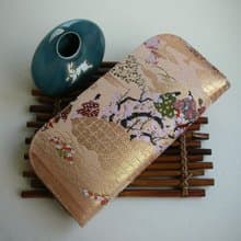 京西陣金襴錦織【源氏物語-花.詩會】-長夾/皮夾/
