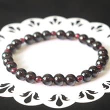 石榴石手鍊-紫牙烏-開運-健康-促進氣血循環