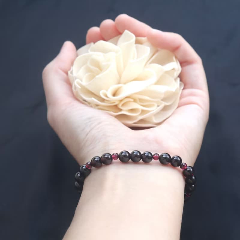 石榴石手鍊-紫牙烏-開運-健康-促進氣血循環