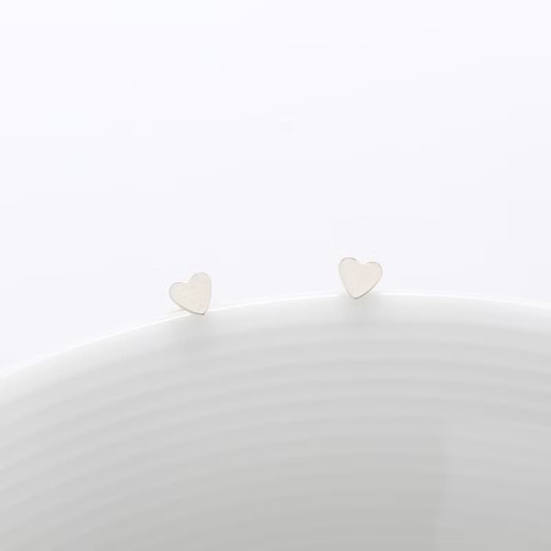 【Angel & Me】迷你 愛心 一對 s925 純銀耳環 生日 情人節 禮物