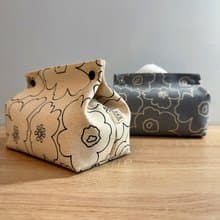 【現貨】花綴輪廓之詩 面紙盒收納套 2色