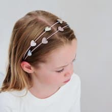 英國Mimi & Lula AW25_夢幻王國_愛心艾莉絲雙層髮圈