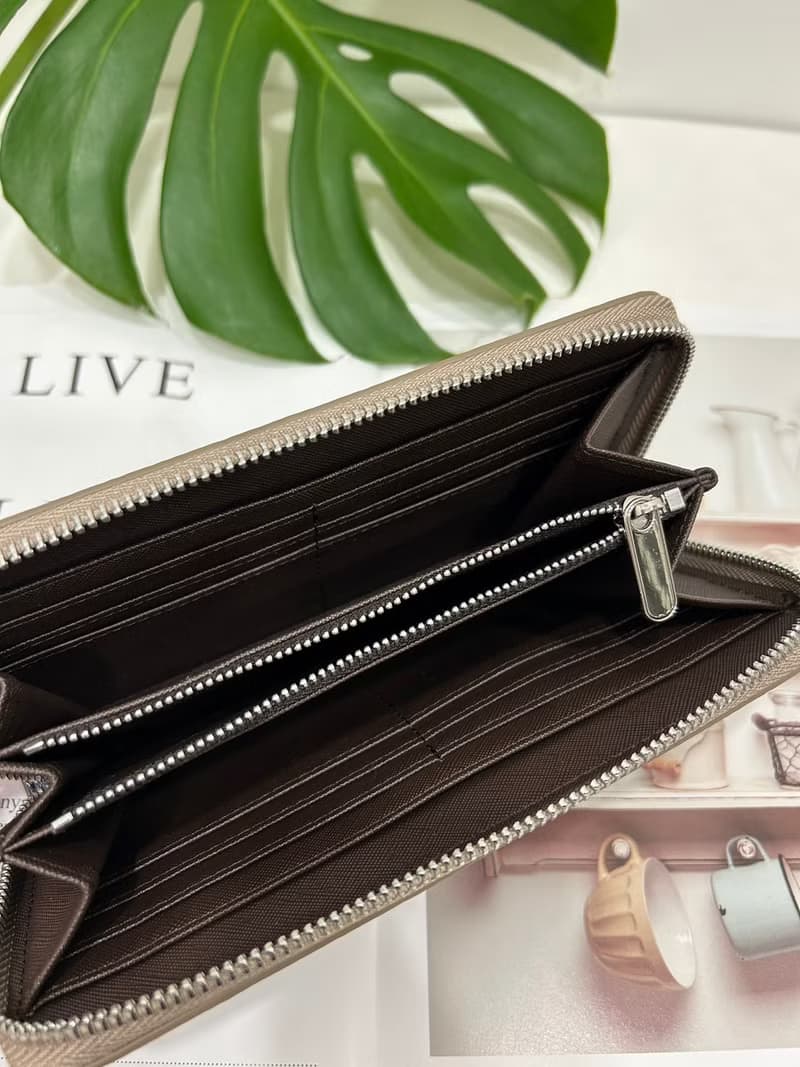 【福袋】 奶茶色 ㄇ型 拉錬 長夾 錢包 皮包  生日  情人節  聖誕