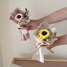 【畢業花束】畢業花禮 畢業季 向日葵 太陽花 向日葵花束 乾燥花