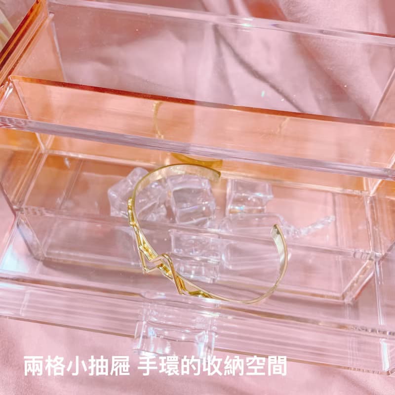 【入厝禮物】玫瑰金/兩格小抽屜收納盒  桌面收納