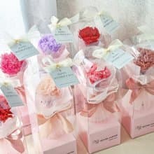 F17康乃馨提盒小花束 / 永生花康乃馨 母親節送禮 工商訂製