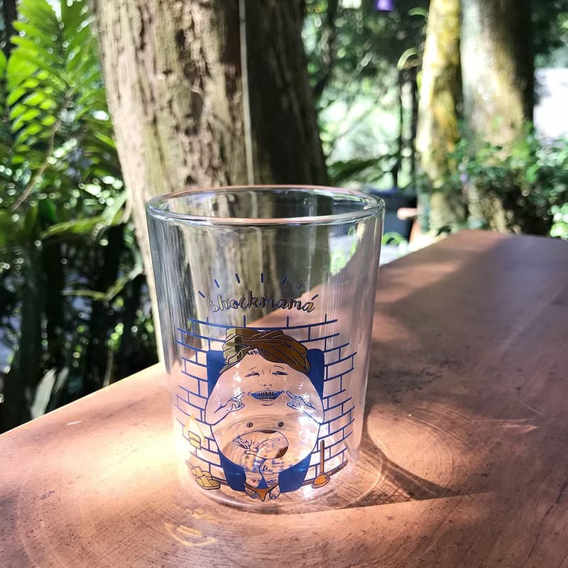 微笑蛋寶 雙層玻璃杯 真金印刷