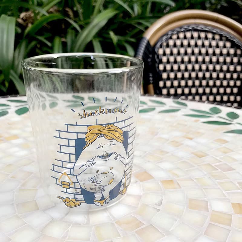 微笑蛋寶 雙層玻璃杯 真金印刷