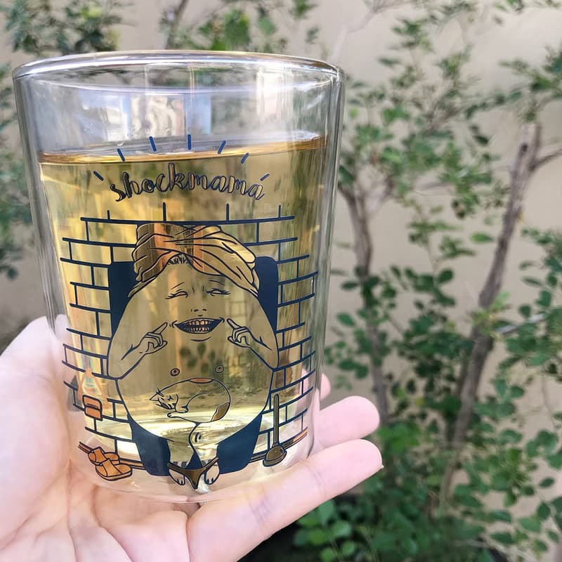 微笑蛋寶 雙層玻璃杯 真金印刷