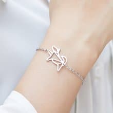 狗 - 幾何手鍊系列 - 抗敏醫療鋼