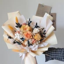 【祝福花束】玫瑰大花束 永生玫瑰 畢業禮物 乾燥花 畢業季