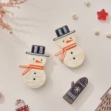 Snowman, Mother-of-pearl Brooch