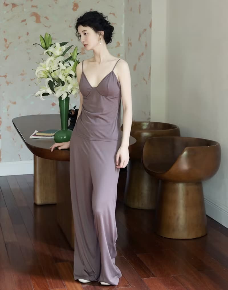 云膚 / 針織睡袍家居服套裝 / 天絲羊毛