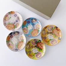 【母親節禮物】金花詰系列 小盤5入組合 /九谷晴