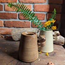 閒閒等花開的卡皮巴拉 療癒系 花瓶 鶯歌 手作 文創 陶花瓶