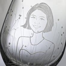 (一對價)425cc【峇里島花園婚禮結婚對杯】(寫實版)肖像似顏繪杯