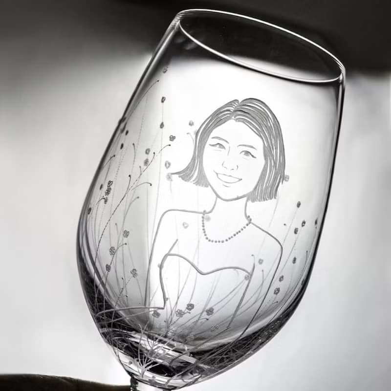 (一對價)425cc【峇里島花園婚禮結婚對杯】(寫實版)肖像似顏繪杯