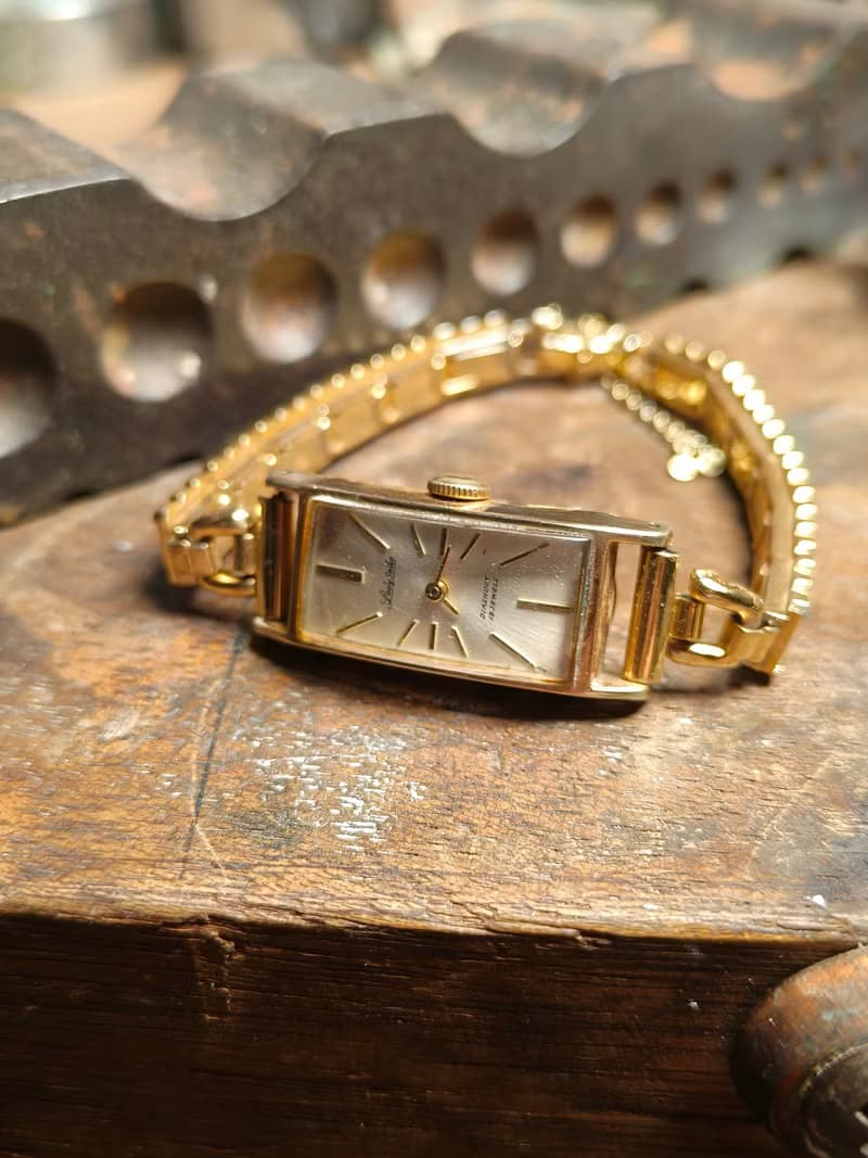 SEIKO 14k包金女仕機械古董錶