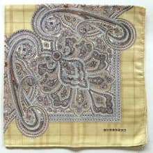 Burberry Vintage Handkerchief Motif Paisley Gift 21 x 21 inches