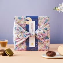 【中秋禮盒預購】緋寒花見－綜合燒菓子風呂敷木盒