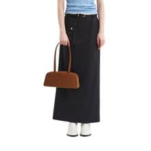 韓國製 MUR BUN手袋/單肩包/手提袋 (Suede Brown)