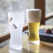 日本ADERIA 雪兔/花火金魚/波千鳥 對杯2入禮盒組310
